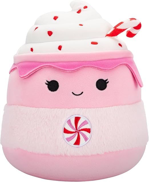 Ethel the Pink Candy Cane Hot Chocolate - Squishmallows - 7.5-Inch