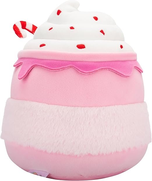 Ethel the Pink Candy Cane Hot Chocolate - Squishmallows - 7.5-Inch