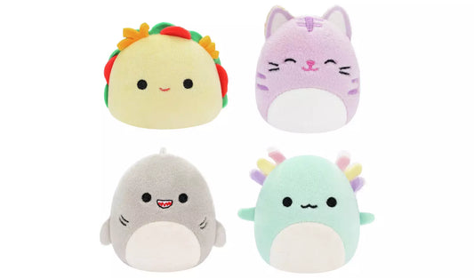 Squishmallows - Micromallows 4-Pack - 2.5-Inch -  (Irina, Tabitha, Tex & Gordon)