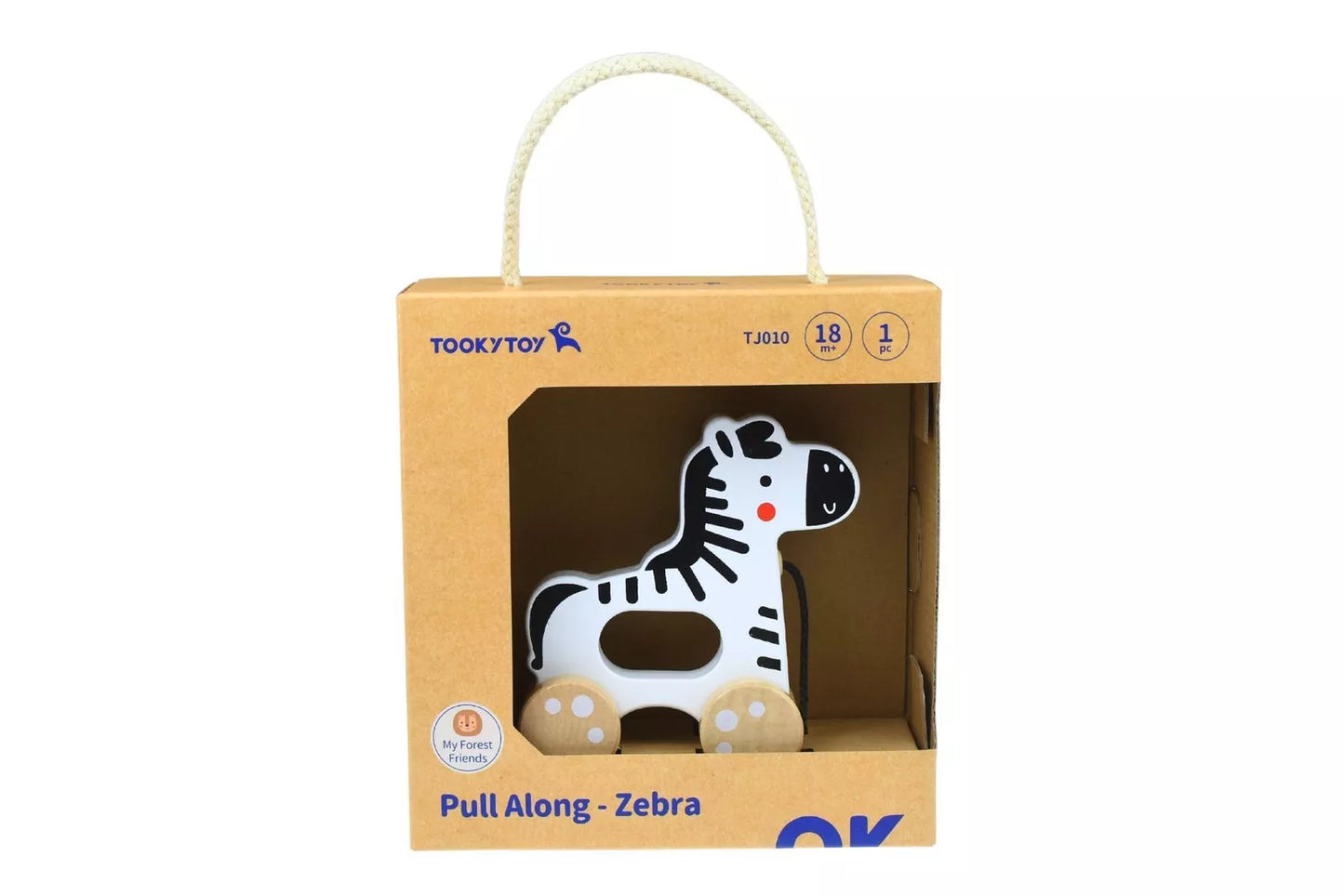 Wooden Pull Along Zebra